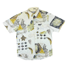 Load image into Gallery viewer, Vintage 90's ANGELO LITRICO Crazy Abstract Patterned Short Sleeve Flannel Shirt
