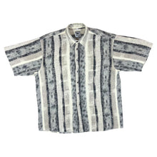 Load image into Gallery viewer, Vintage 90's JEAN MASERIC Abstract Patterned Striped Short Sleeve Flannel Shirt
