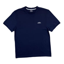 Load image into Gallery viewer, UMBRO Classic Basic Embroidered Mini Logo Navy Blue Short Sleeve T-Shirt
