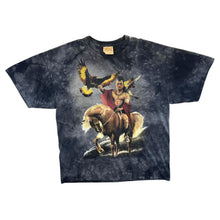 Load image into Gallery viewer, Vintage The Mountain Native American Horse Eagle Wildlife Graphic Tie Dye T-Shirt
