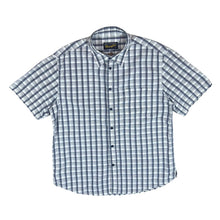 Load image into Gallery viewer, Early 00&#39;s WRANGLER Classic White Grey Plaid Check Cotton Short Sleeve Shirt
