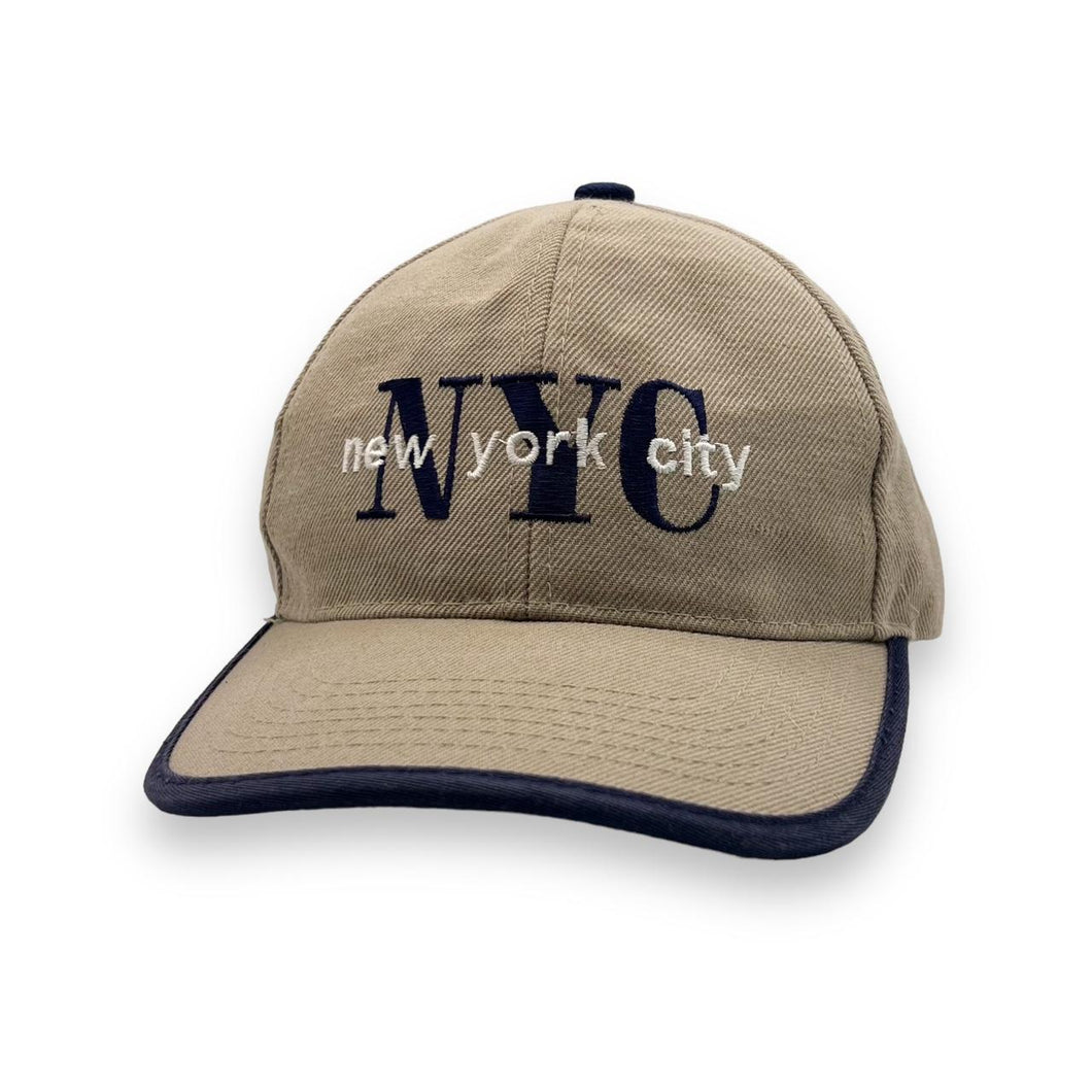 Vintage NEW YORK CITY “NYC” Acrylic Wool Embroidered Souvenir Spellout Baseball Cap