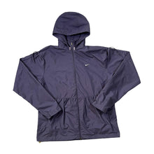 Load image into Gallery viewer, NIKE GOLF Classic Embroidered Mini Logo Purple Hooded Windbreaker Jacket
