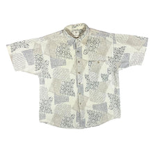 Load image into Gallery viewer, Vintage EMOS NATURAL Crazy Abstract Patterned Short Sleeve Flannel Shirt
