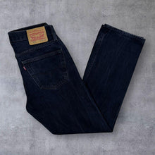 Load image into Gallery viewer, Levi&#39;s 501 Classic Straight Leg Regular Fit Black Denim Jeans
