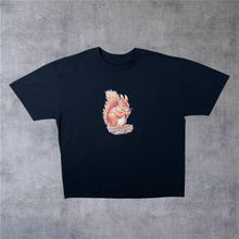 Load image into Gallery viewer, Vintage Target Transfers (1997) Squirrel Animal Nature Wildlife Graphic Black T-Shirt
