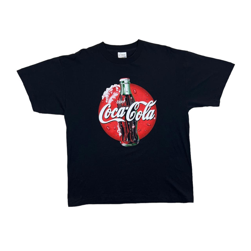 Vintage 90's Screen Stars COCA COLA Classic Logo Spellout Graphic Single Stitch T-Shirt