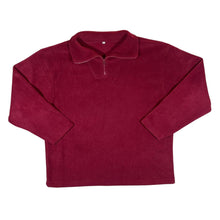 Load image into Gallery viewer, Vintage Classic Basic Blank Red 1/4 Zip Fleece Sweatshirt
