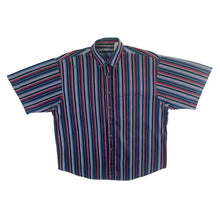 Load image into Gallery viewer, Vintage Pendleton Made In USA Multi Striped Short Sleeve Button-Up Cotton  Shirt
