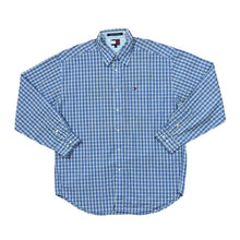 Load image into Gallery viewer, Vintage TOMMY HILFIGER Classic Embroidered Mini Logo Plaid Check Long Sleeve Cotton Shirt

