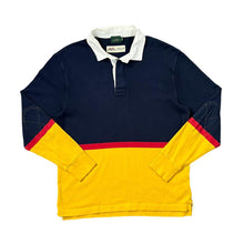 Load image into Gallery viewer, Vintage J.CREW &quot;Merrimack&quot; Colour Block Long Sleeve Sailing Rugby Polo Shirt
