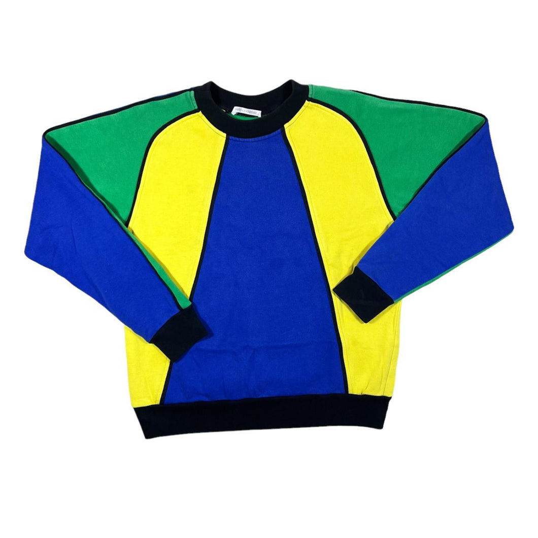 Vintage SATYENKUMAR Bold Multi Colour Block Crewneck Sweatshirt