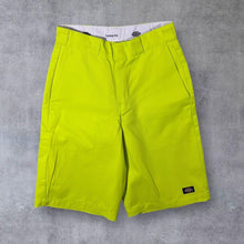 Load image into Gallery viewer, Dickies "Loose Fit" Skater Workwear Fluorescent Green Yellow Shorts
