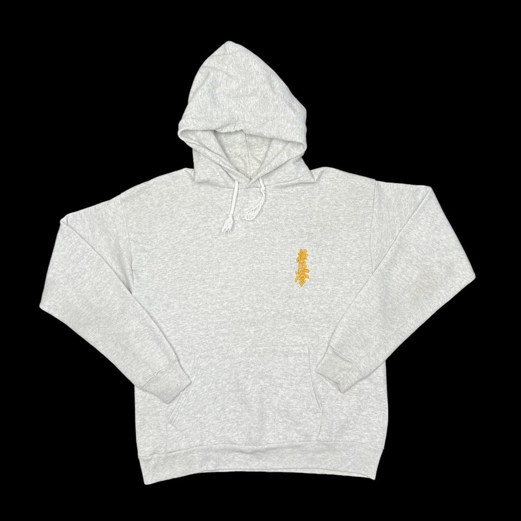 Early 00’s HANES Embroidered Chinese Characters Writing Motif Pullover Hoodie