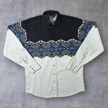 Load image into Gallery viewer, Vintage Pandhandle Slim Cowboy Western Patterned Popper Long Sleeve Shirt
