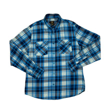 Load image into Gallery viewer, Early 00’s FISHBONE Hip Hop Plaid Check Long Sleeve Cotton Flannel Shirt
