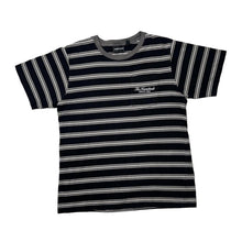 Load image into Gallery viewer, THE HUNDREDS Classic Skater Embroidered Pocket Spellout Striped T-Shirt

