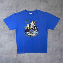 Load image into Gallery viewer, Vintage Port Dover Fishfest (2001) Canada Souvenir Graphic Blue Cotton T-Shirt
