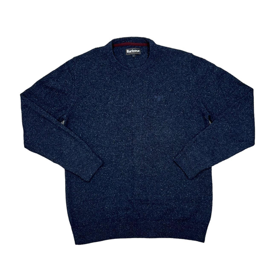 BARBOUR A/W 16 Classic Embroidered Mini Logo Wool Knit Sweater Jumper