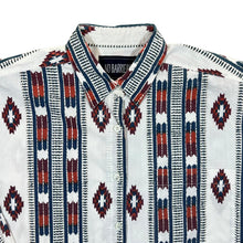 Load image into Gallery viewer, Vintage 90&#39;s No Barriers Aztec Western Patterned Striped Long Sleeve Cotton Shirt
