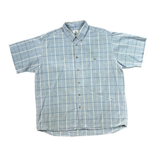 Load image into Gallery viewer, Vintage LACOSTE Embroidered Mini Pocket Logo Plaid Check Short Sleeve Button-Up Shirt
