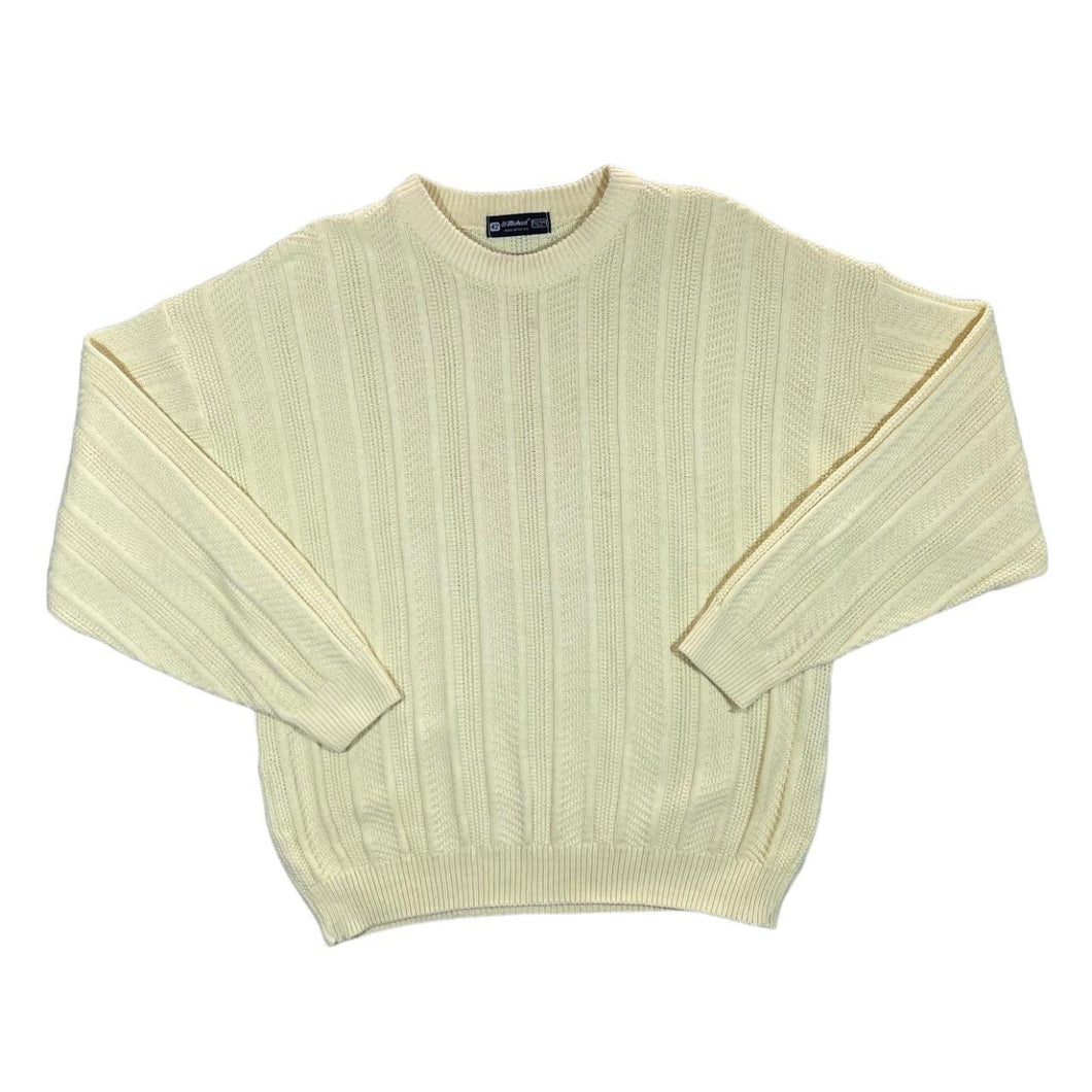 Vintage 90's ST MICHAEL Marks & Spencer Classic Yellow Acrylic Knit Sweater Jumper