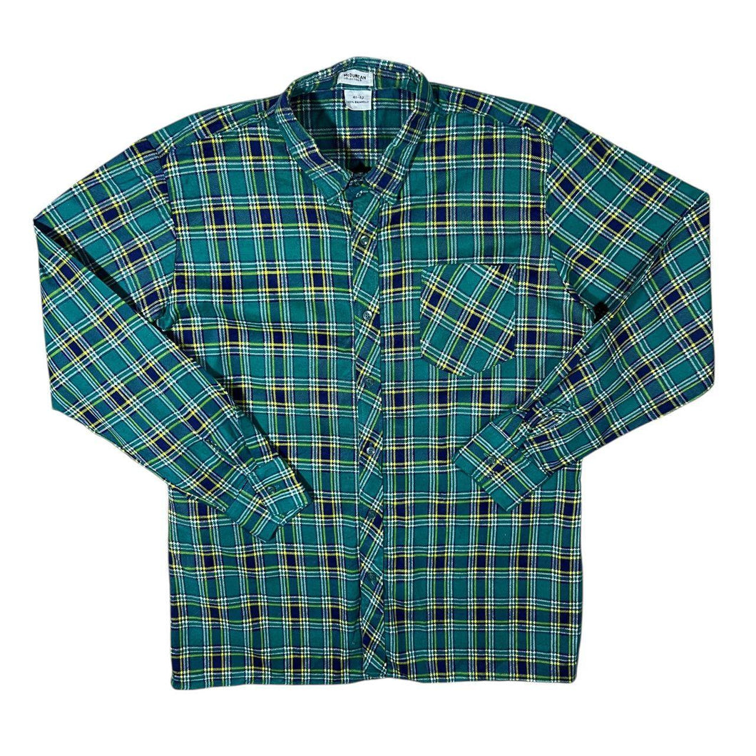 Vintage McDuncan Collection Plaid Check Cotton Long Sleeve Flannel Shirt