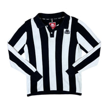 Load image into Gallery viewer, KAPPA Mini Patch Logo Colour Block Striped Referee Collared Sweatshirt
