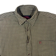 Load image into Gallery viewer, Vintage Fjallraven Khaki-Brown Cream Blue Check Long Sleeve Cotton Shirt
