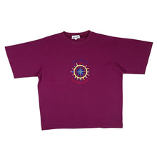 Load image into Gallery viewer, Vintage 90's Sail Away VICTORIA "Cruising The World" Embroidered Souvenir T-Shirt
