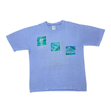 Load image into Gallery viewer, Vintage 90&#39;s Cal Cru NEW YORK CITY Souvenir Spellout Graphic Striped Single Stitch T-Shirt

