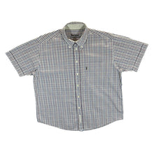 Load image into Gallery viewer, Barbour &quot;Summer Tattersall&quot; Country Plaid Check Short Sleeve Button-Up Cotton Shirt

