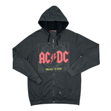 Load image into Gallery viewer, AC/DC &quot;Black Ice&quot; Classic Logo Spellout Graphic Hard Rock Band Zip Hoodie
