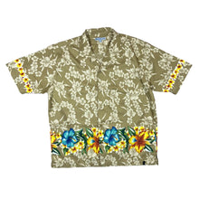 Load image into Gallery viewer, BB COUTURE London Hawaiian Tropical Floral Patterned Open Collar Polyester Shirt
