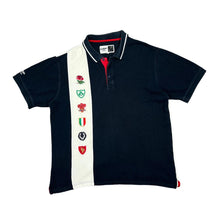 Load image into Gallery viewer, Cotton Traders SIX NATIONS RUGBY Embroidered Logo Colour Block Polo Shirt
