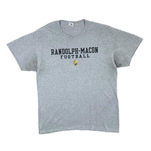 Load image into Gallery viewer, RANDOLPH-MACON FOOTBALL College Sports Logo Spellout Graphic Grey T-Shirt
