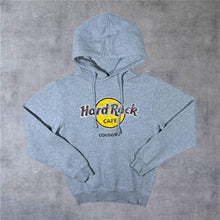 Load image into Gallery viewer, Hard Rock Cafe "Cologne" Classic Souvenir Logo Graphic Grey Pullover Hoodie
