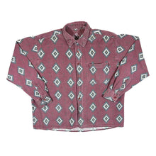 Load image into Gallery viewer, Vintage 90&#39;s Talk Of The Town Aztec Navajo Patterned Long Sleeve Cotton Flannel Shirt

