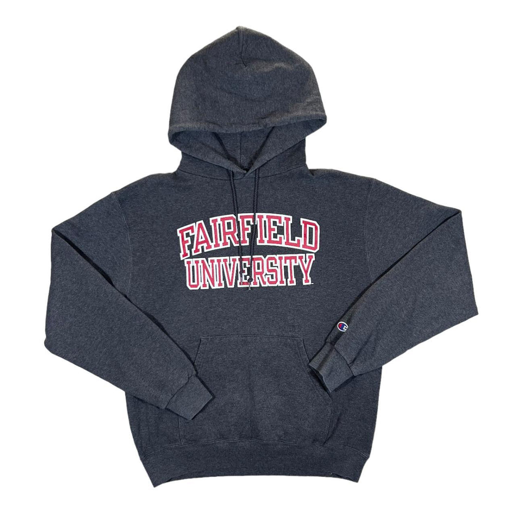 Champion FAIRFIELD UNIVERSITY College Spellout Graphic Grey Pullover Hoodie