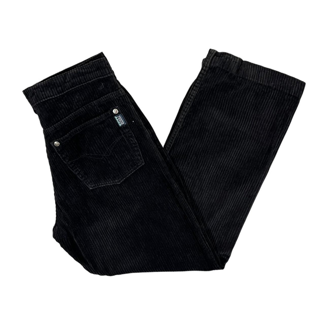 Vintage 90's TWISTER JEANS Classic Black Corduroy Cord Straight Leg Trousers