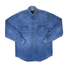 Load image into Gallery viewer, Vintage HARDWEAR Stonewashed Jeans Shirt Blue Denim Long Sleeve Button-Up Shirt
