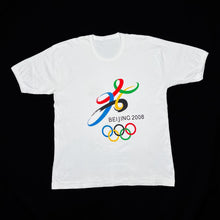 Load image into Gallery viewer, BEIJING OLYMPICS (2008) Big Logo Spellout Souvenir Graphic T-Shirt
