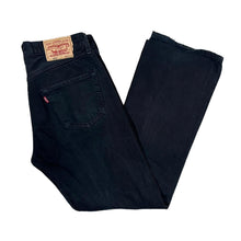 Load image into Gallery viewer, Early 00&#39;s LEVI&#39;S 501 Classic Black Denim Straight Leg Regular Fit Jeans
