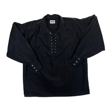 Load image into Gallery viewer, Vintage GORTRUD Medieval Smock Style Lace Up Long Sleeve Pullover Shirt
