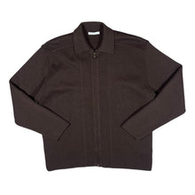 Load image into Gallery viewer, Early 00&#39;s ST MICHAEL Marks &amp; Spencer Chocolate Brown Acrylic Wool Knit Zip Sweater Jumper
