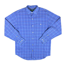 Load image into Gallery viewer, ORVIS Classic Blue Country Plaid Check Long Sleeve Cotton Shirt
