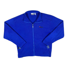 Load image into Gallery viewer, Early 00&#39;s FILA Embroidered Mini Logo Blue Zip Fleece Sweatshirt
