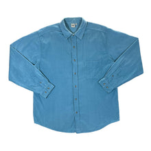 Load image into Gallery viewer, COTTON TRADERS Classic Blue Corduroy Cord Long Sleeve Shirt
