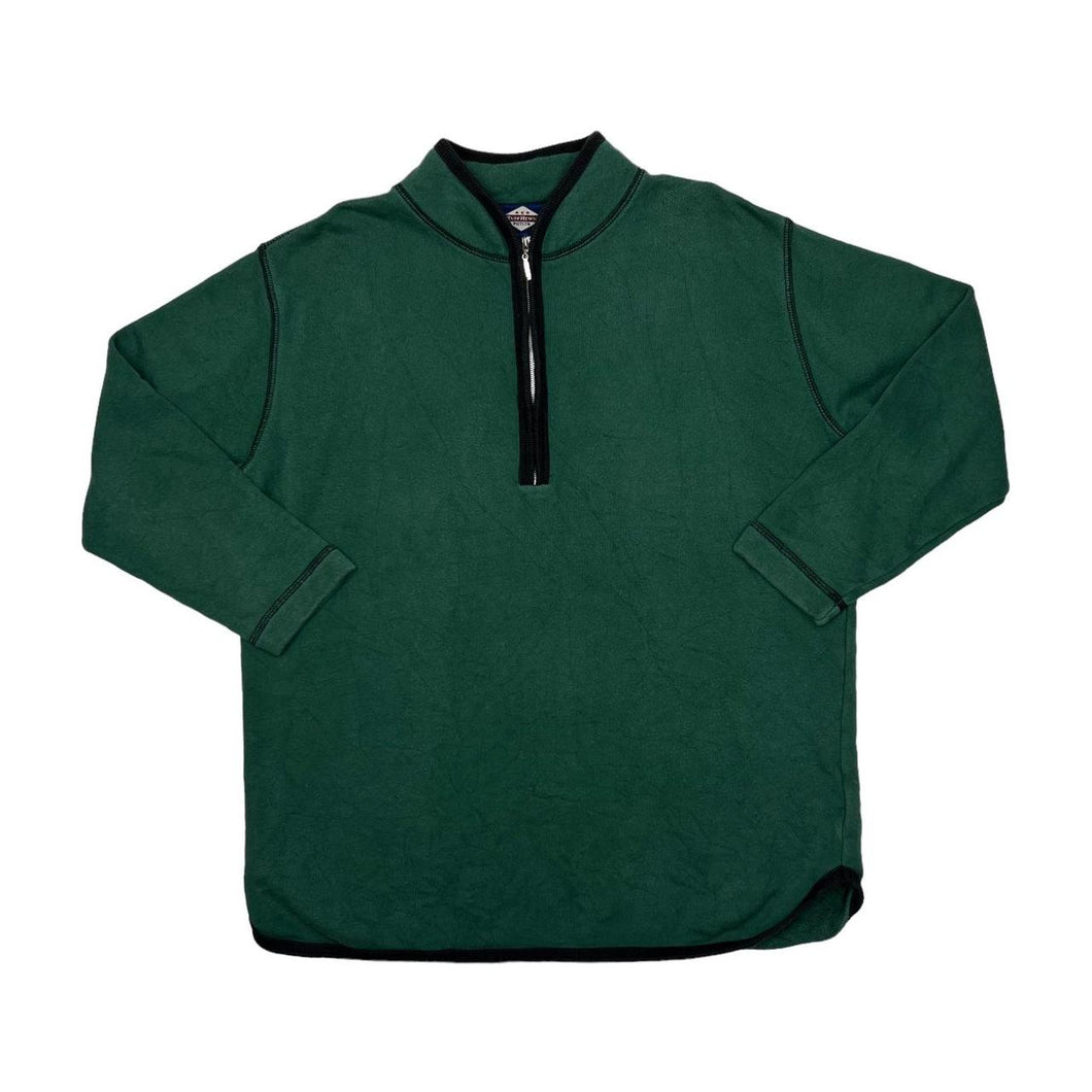 Early 00’s RUFF HIWN Classic Basic Essential 1/4 Zip Pullover Sweatshirt
