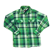 Load image into Gallery viewer, Early 00&#39;s QUIKSILVER Classic Surfer Skater Plaid Check Thick Flannel Cotton Shirt

